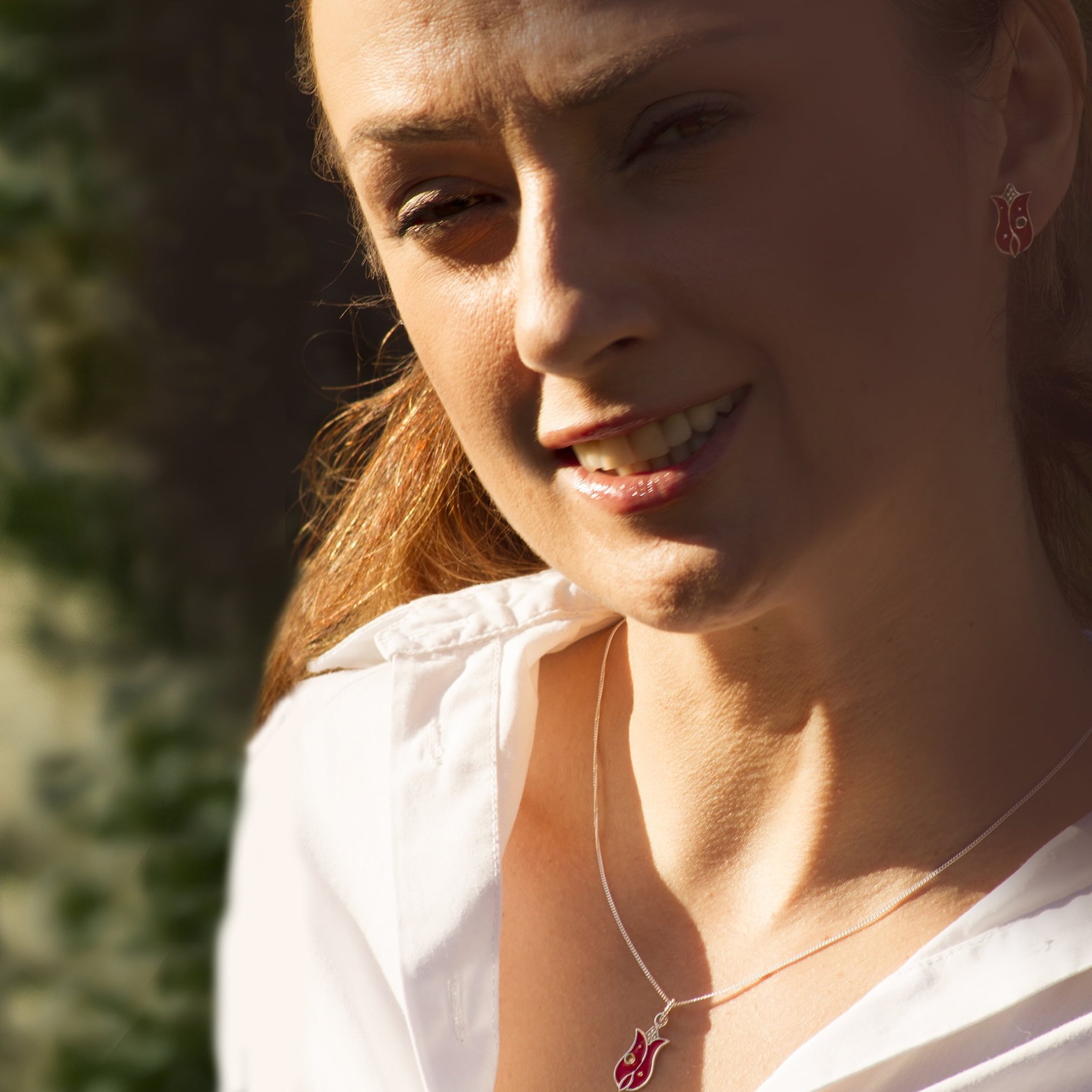 Tulip Jewellery Set in Sterling Silver