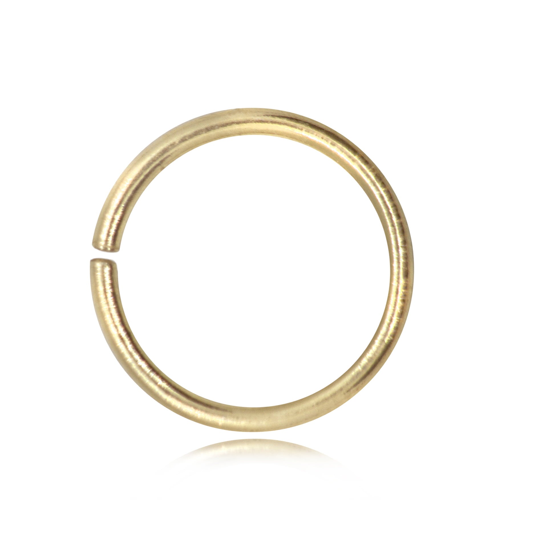 Strong Open Jump Rings in Gold Vermeil - 14mm Diameter - 1.5mm Thickness