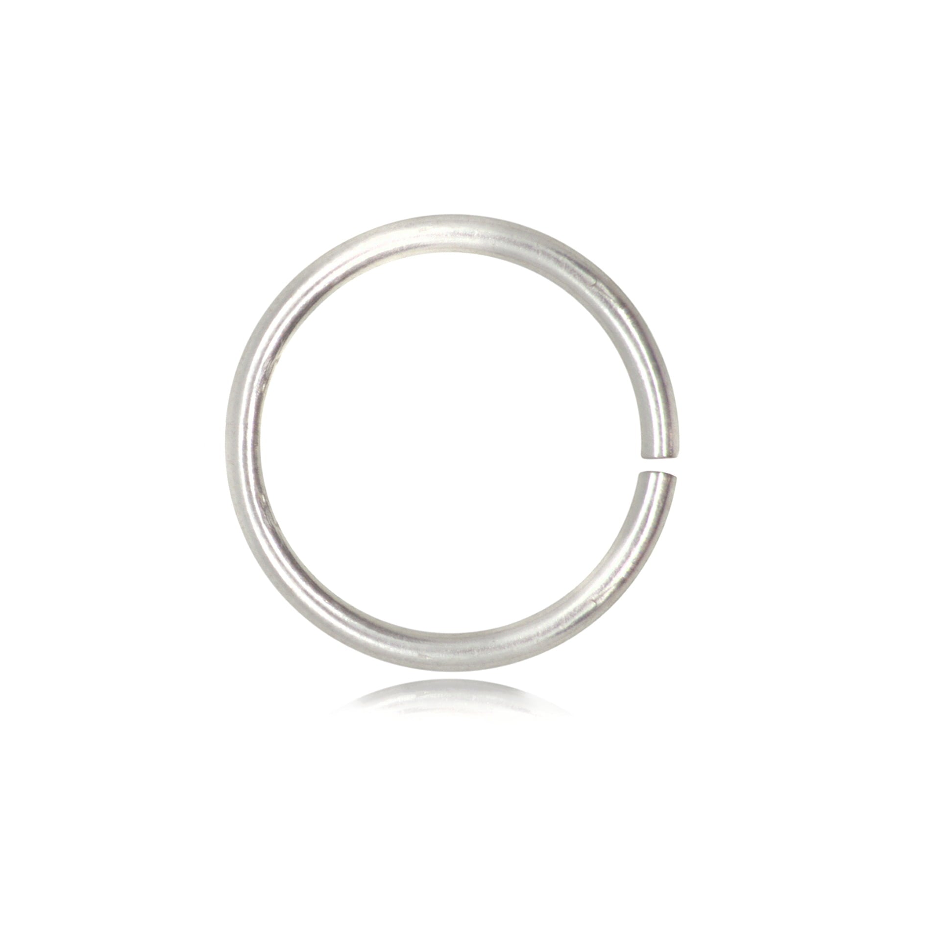 Open Jump Rings in 925 Sterling Silver - 6mm Diameter - 0.9mm Thickness