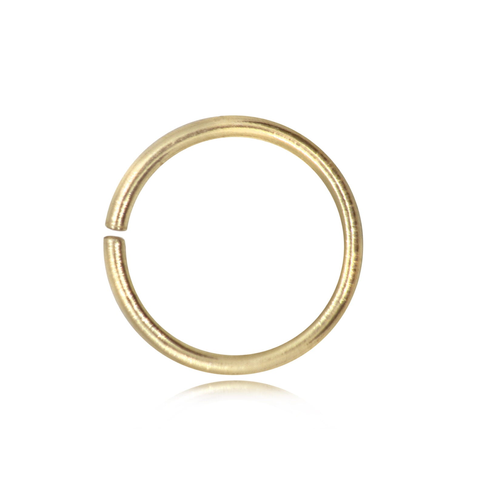 Strong Open Jump Rings in Gold Vermeil - 8mm Diameter - 1.5mm Thickness