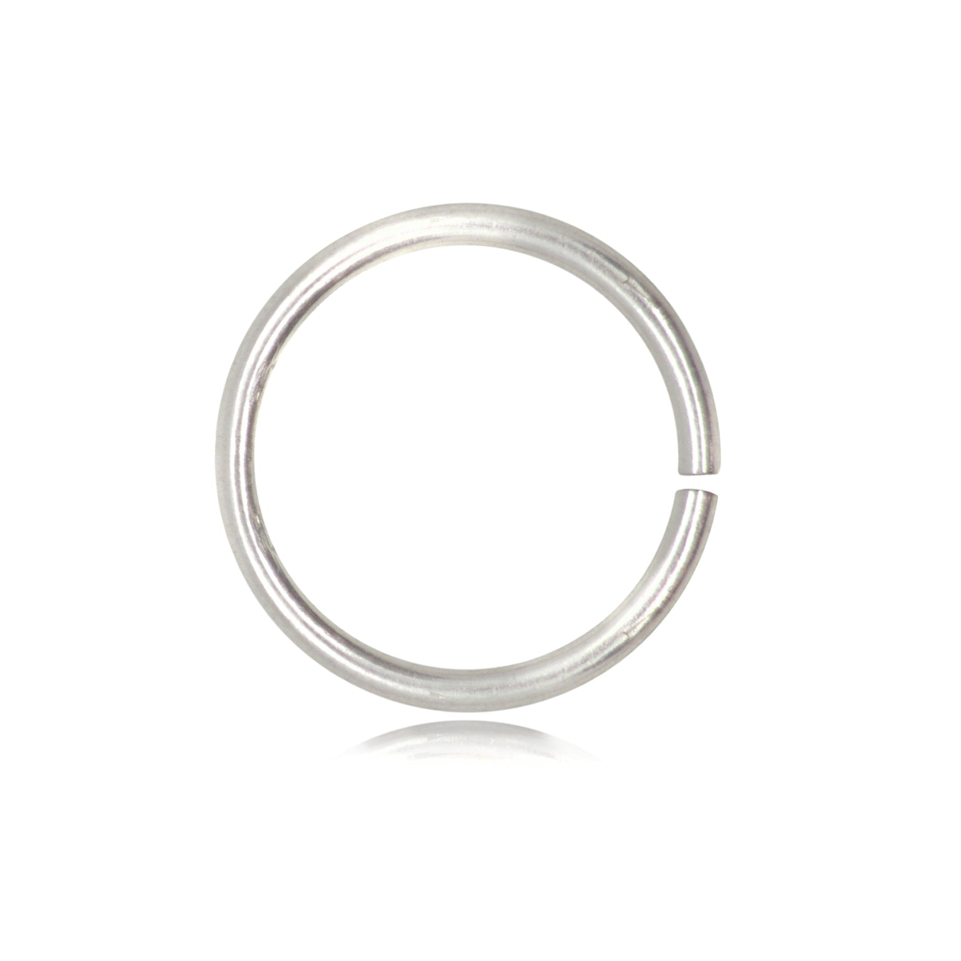 Open Jump Rings in 925 Sterling Silver - 8mm Diameter - 0.9mm Thickness