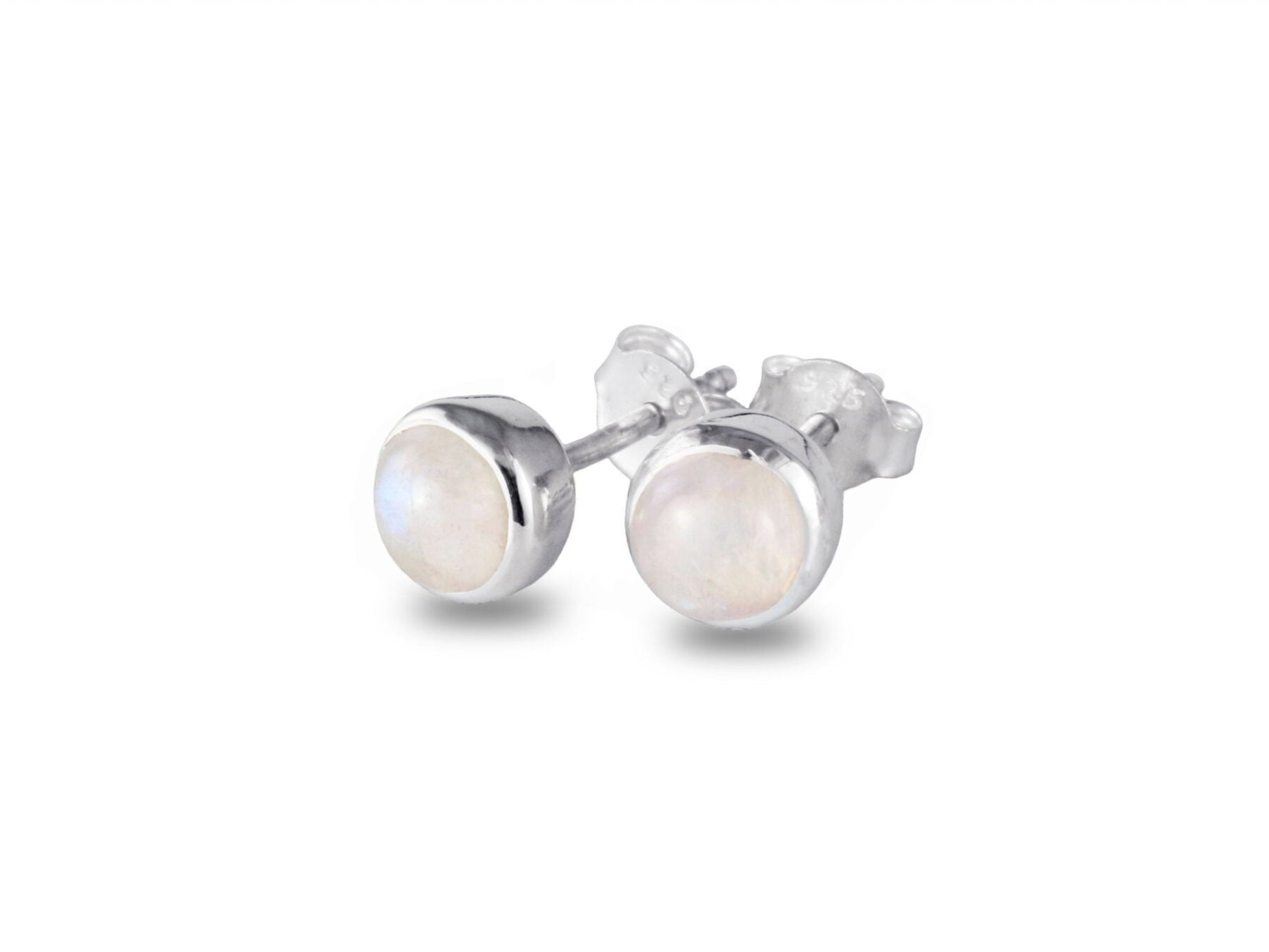 June Birthstone Jewellery Set in Moonstone - Studs and Charm Necklace