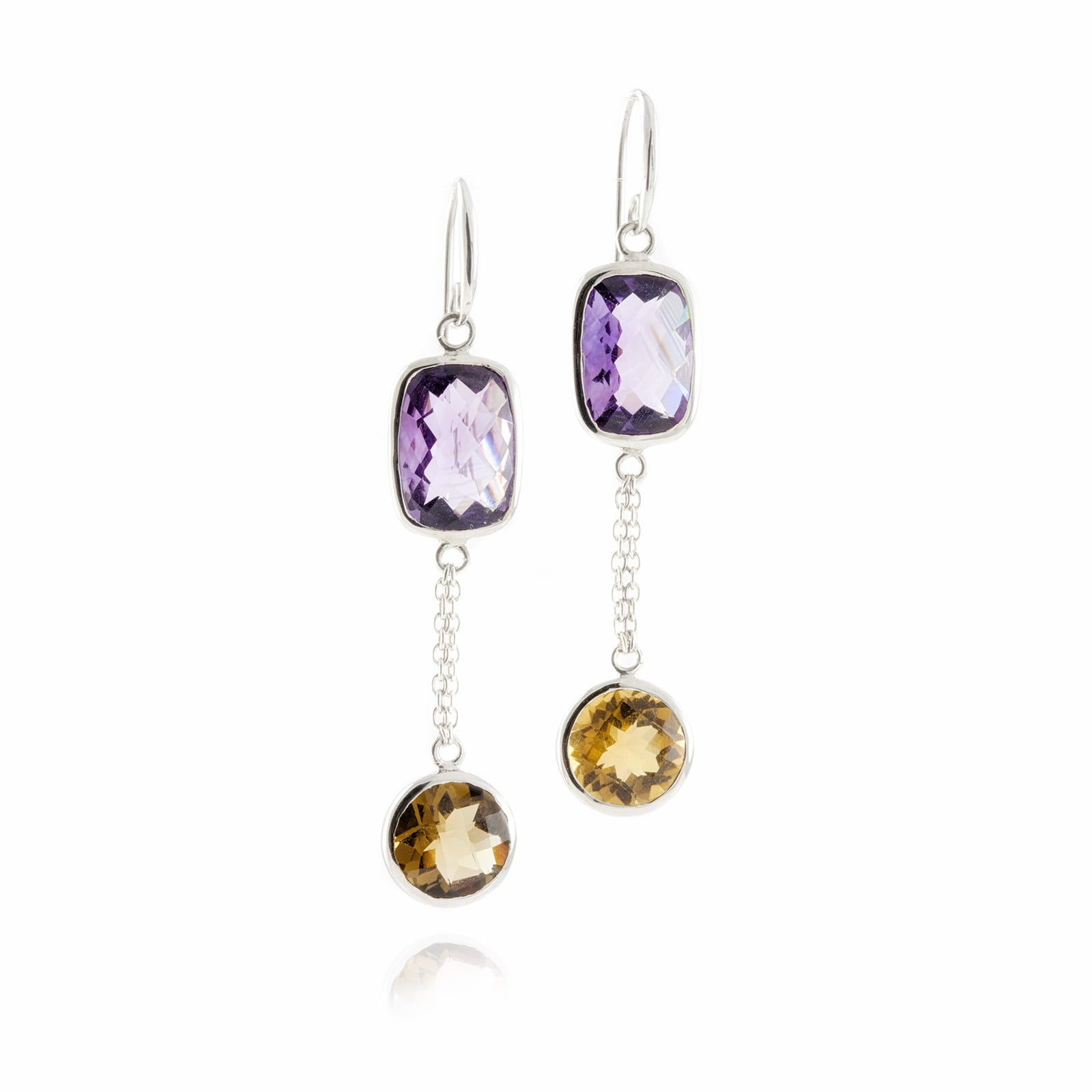 Desert Moonlight Chandelier Earrings in Sterling Silver