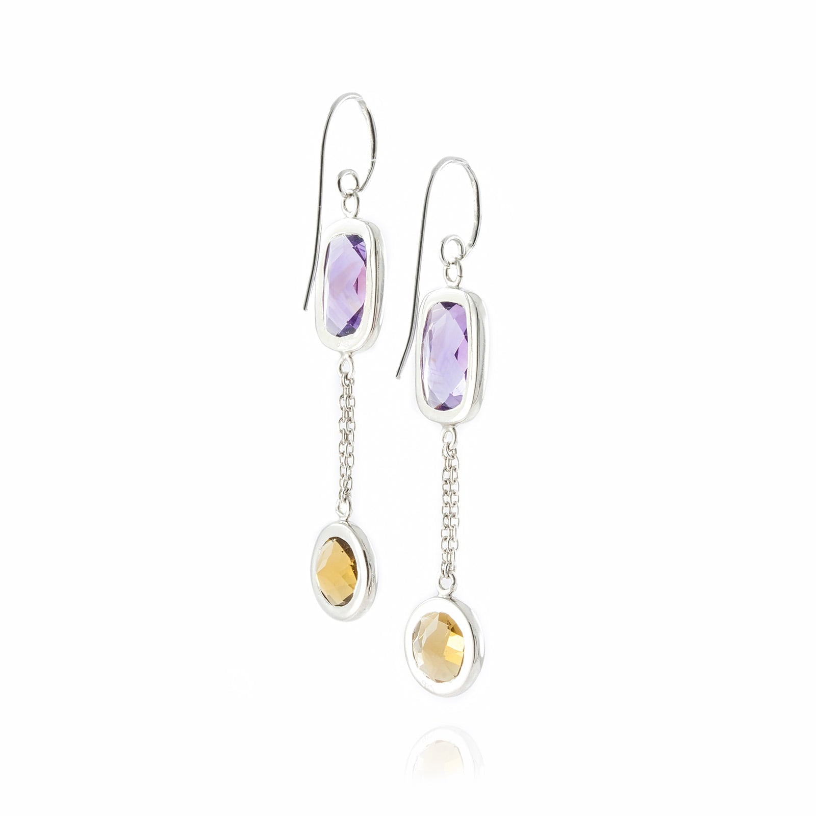 Desert Moonlight Chandelier Earrings in Sterling Silver