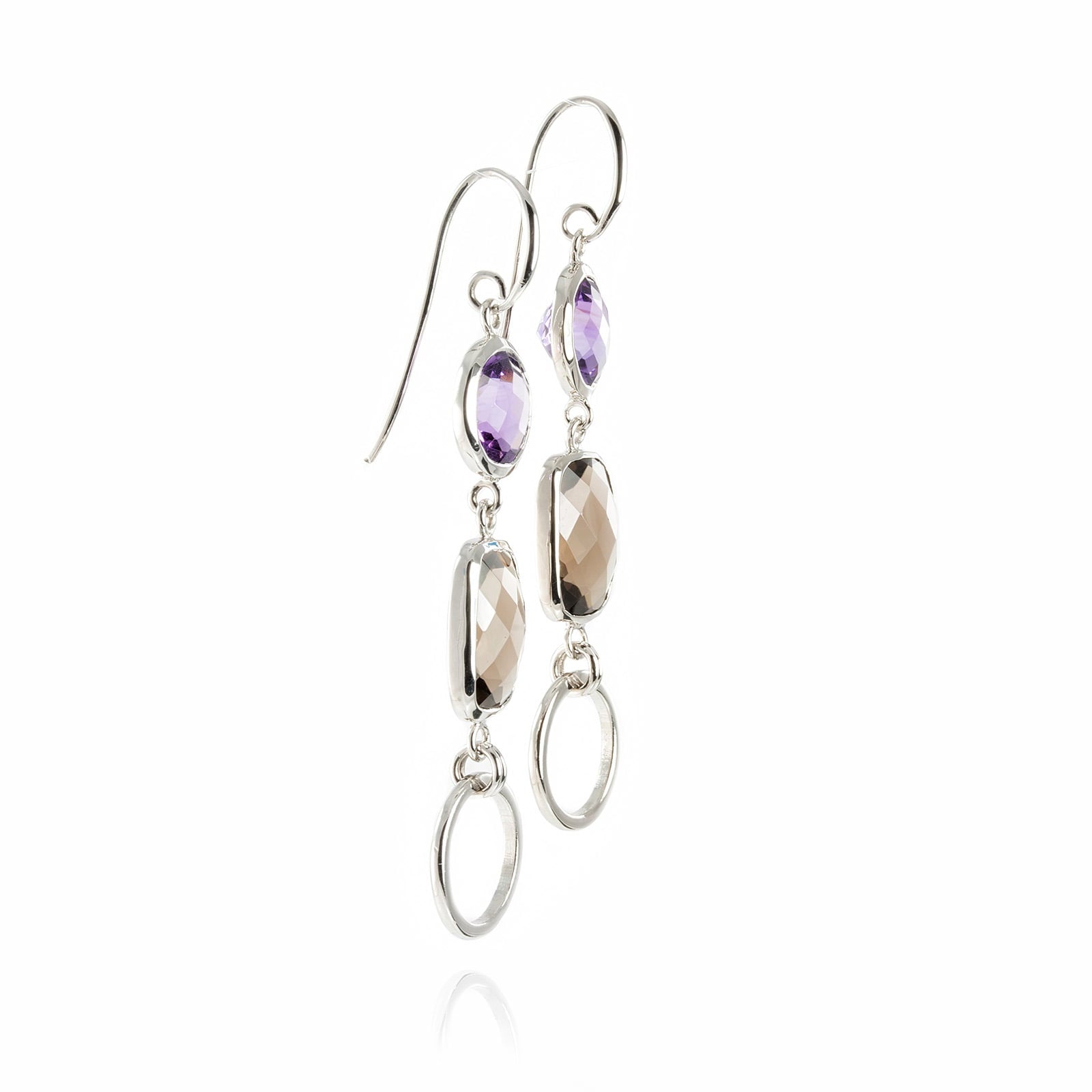 Desert Night's Queen Chandelier Earrings in Sterling Silver