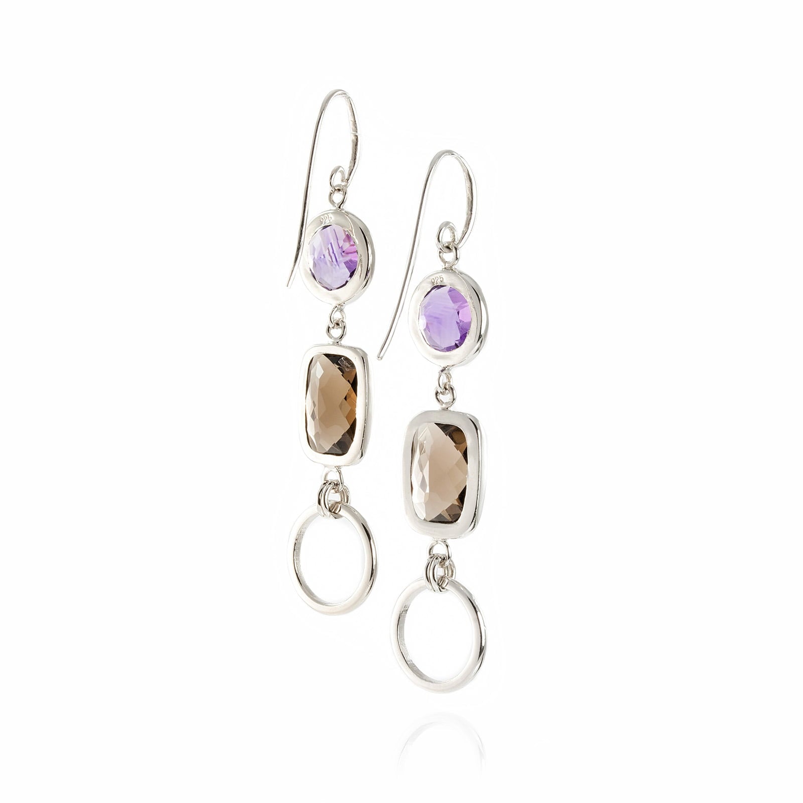 Desert Night's Queen Chandelier Earrings in Sterling Silver