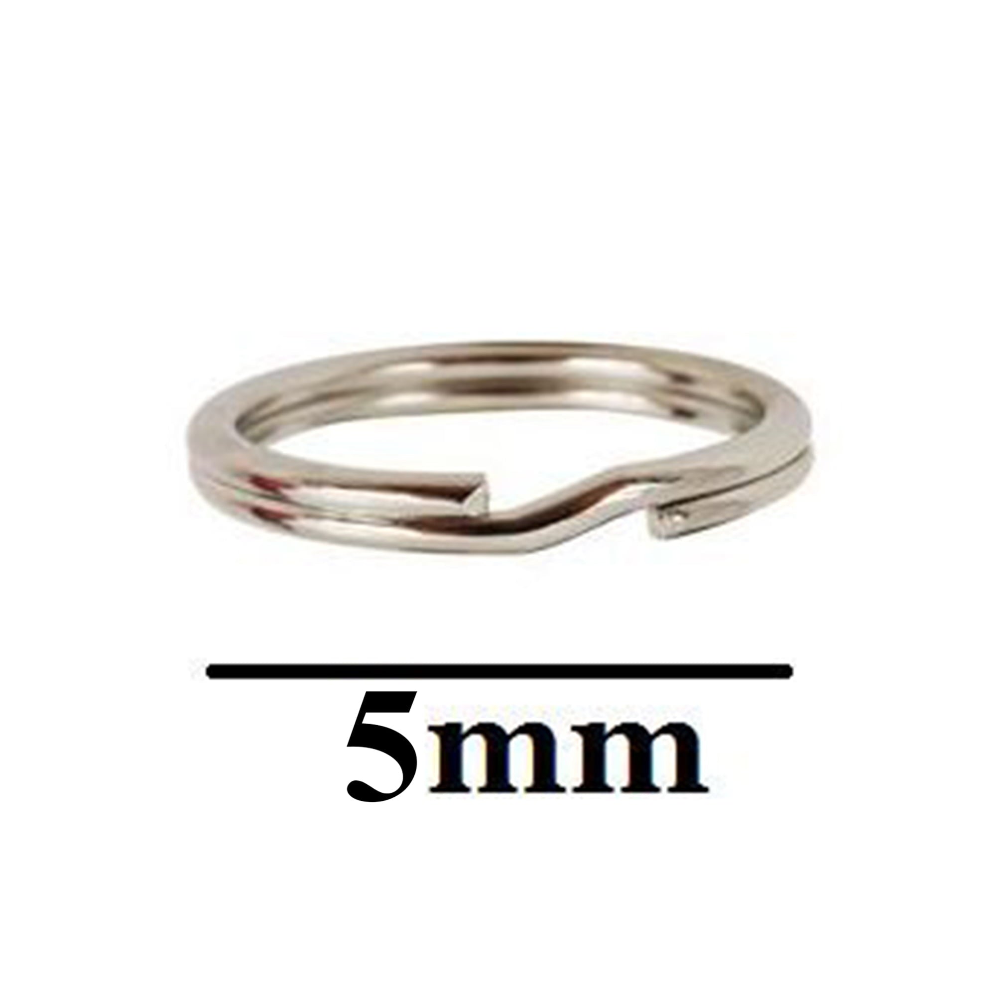 5mm jewellery making split rings in sterling silver