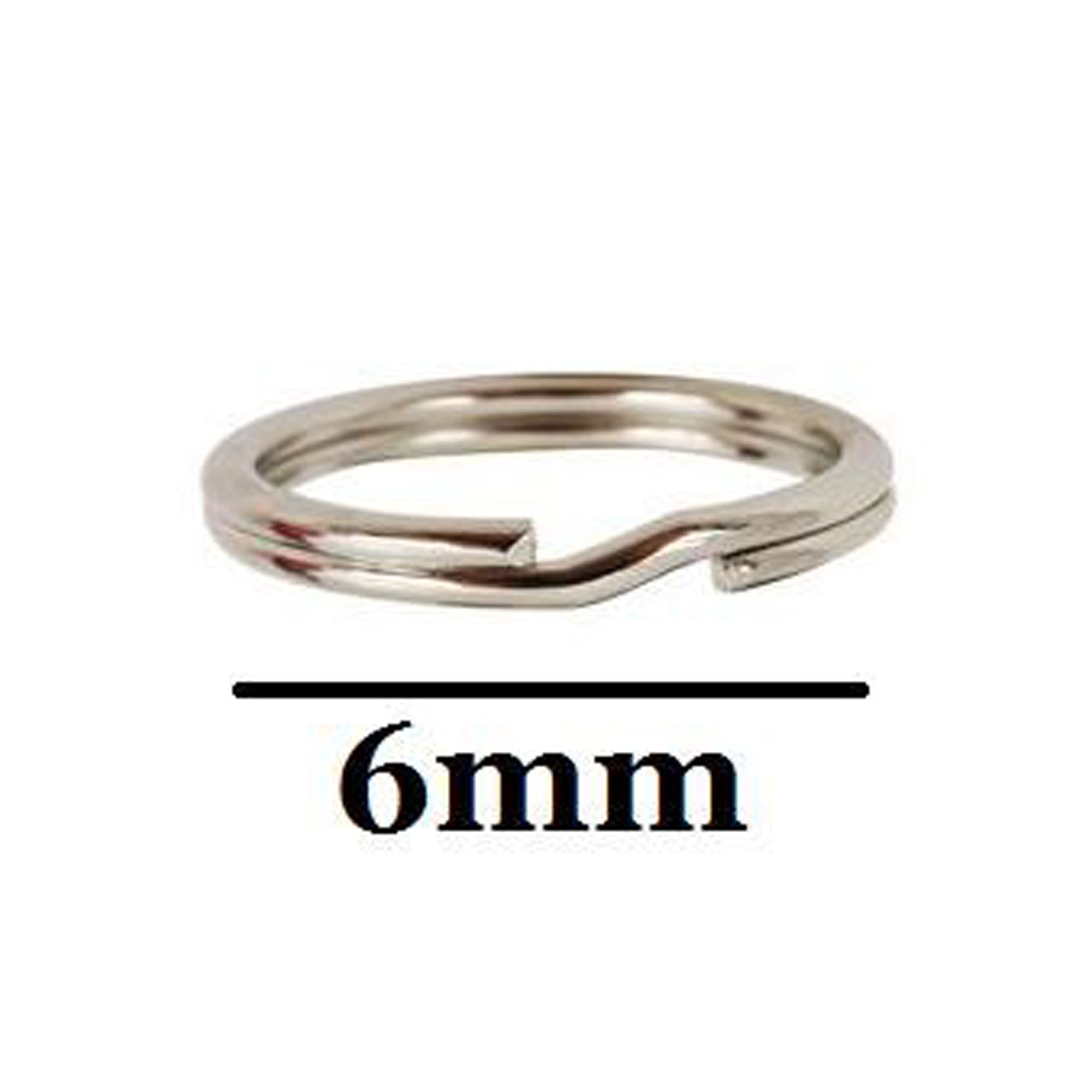 6mm jewellery making split rings in sterling silver
