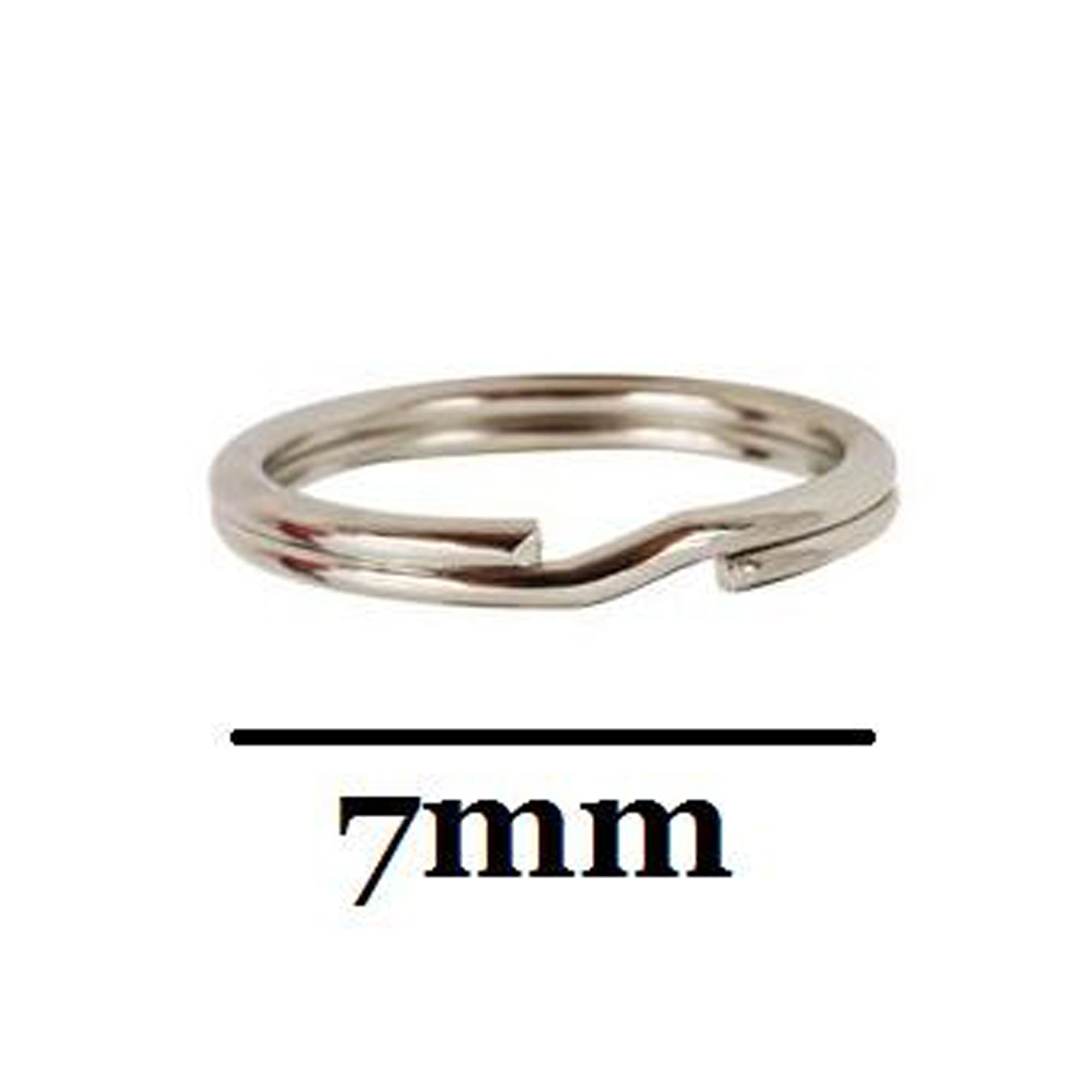 7mm jewellery making split rings in sterling silver