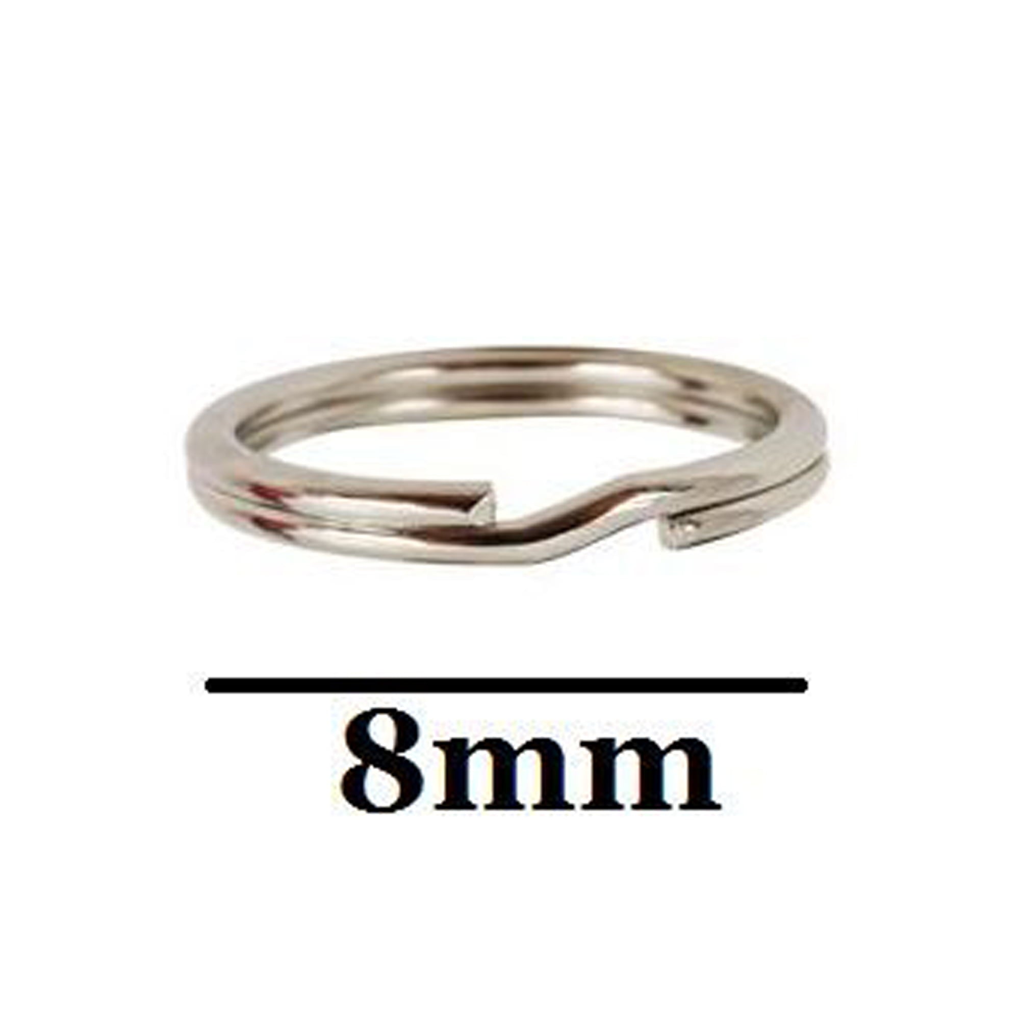 8mm jewellery making split rings in sterling silver