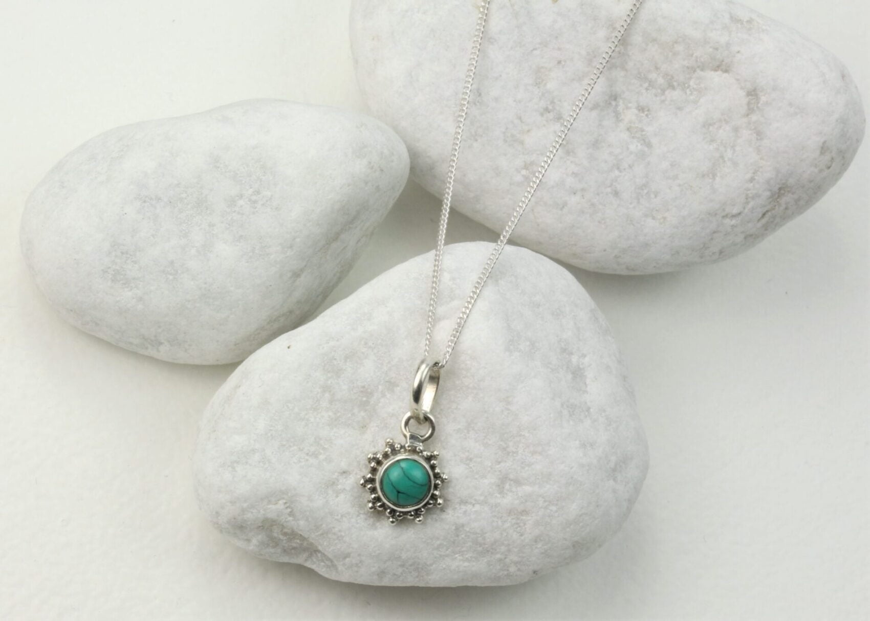 Turquoise Star Motif Jewellery set in 925 Sterling Silver