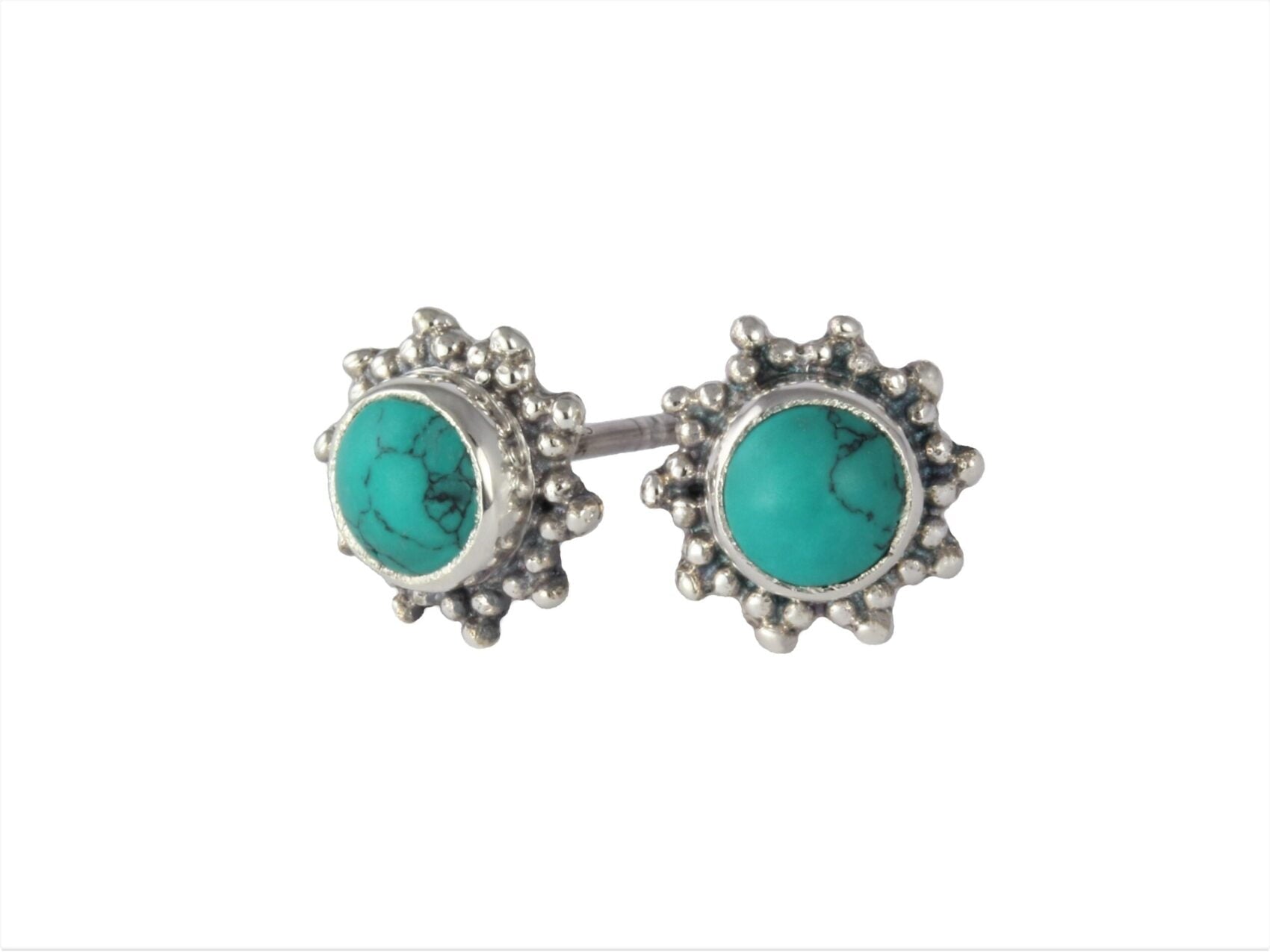 Turquoise Star Motif Jewellery set in 925 Sterling Silver