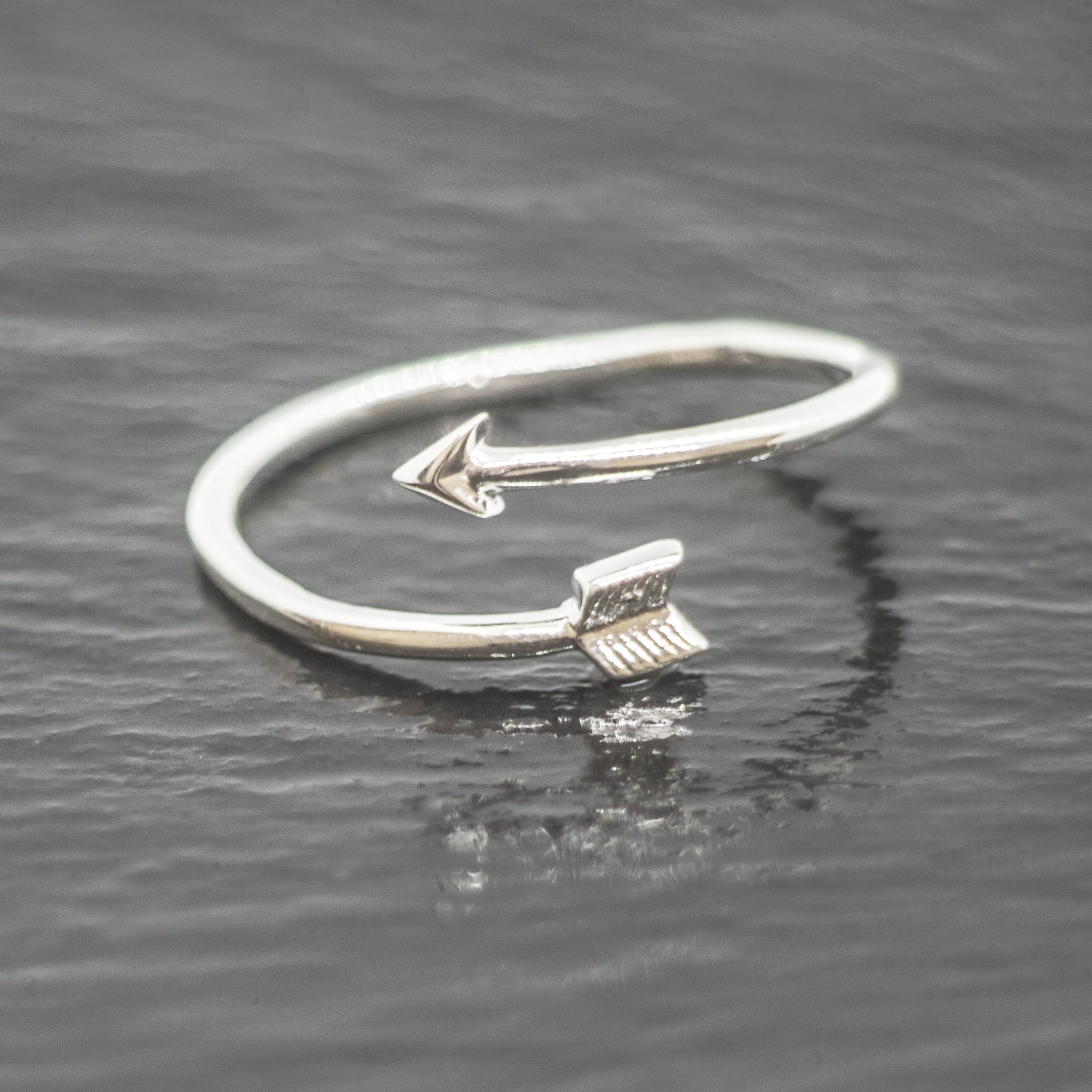 Adjustable Arrow Ring in Sterling Silver