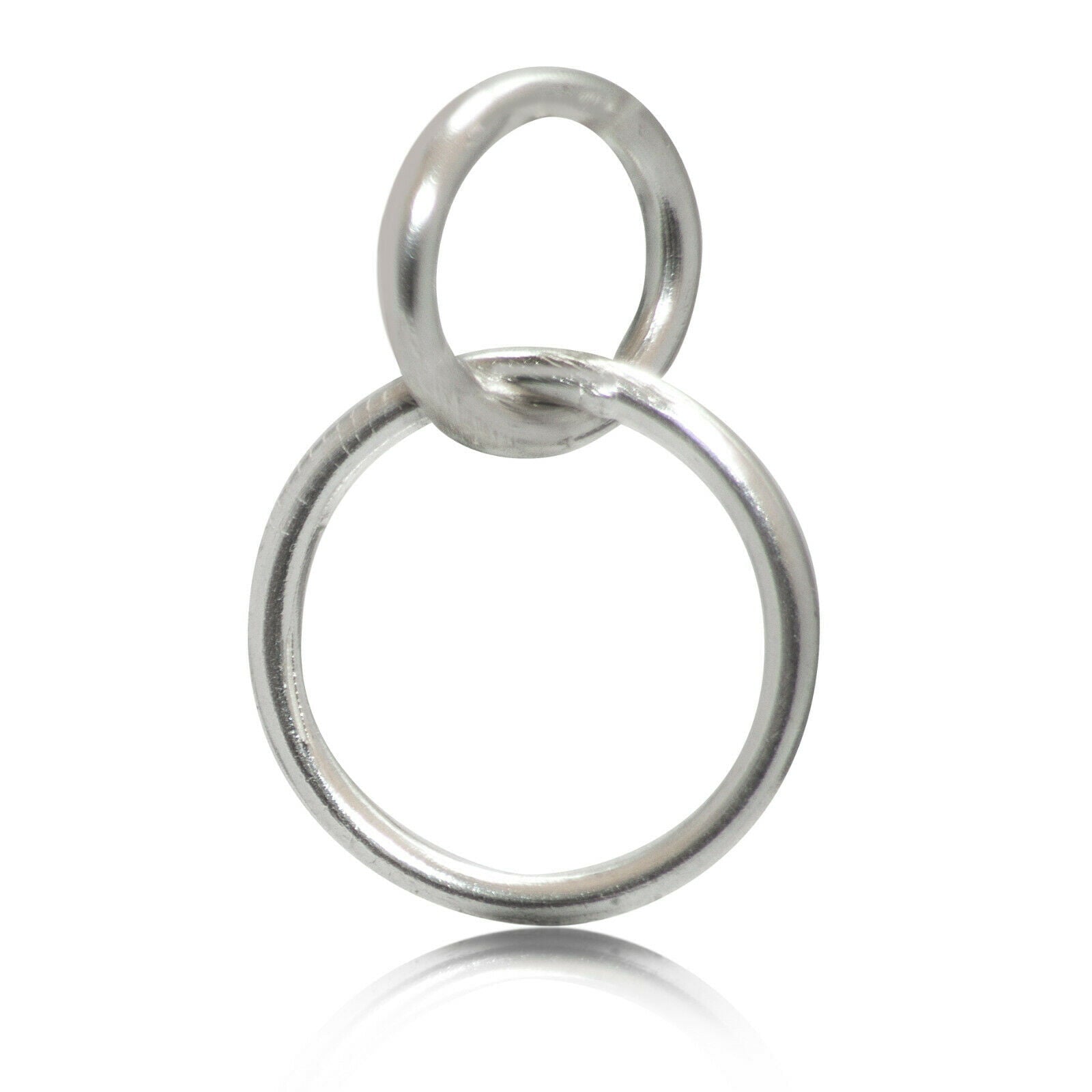 925 Sterling silver Interlocking Jump rings, Interlocking Pendant, Charm Handmade