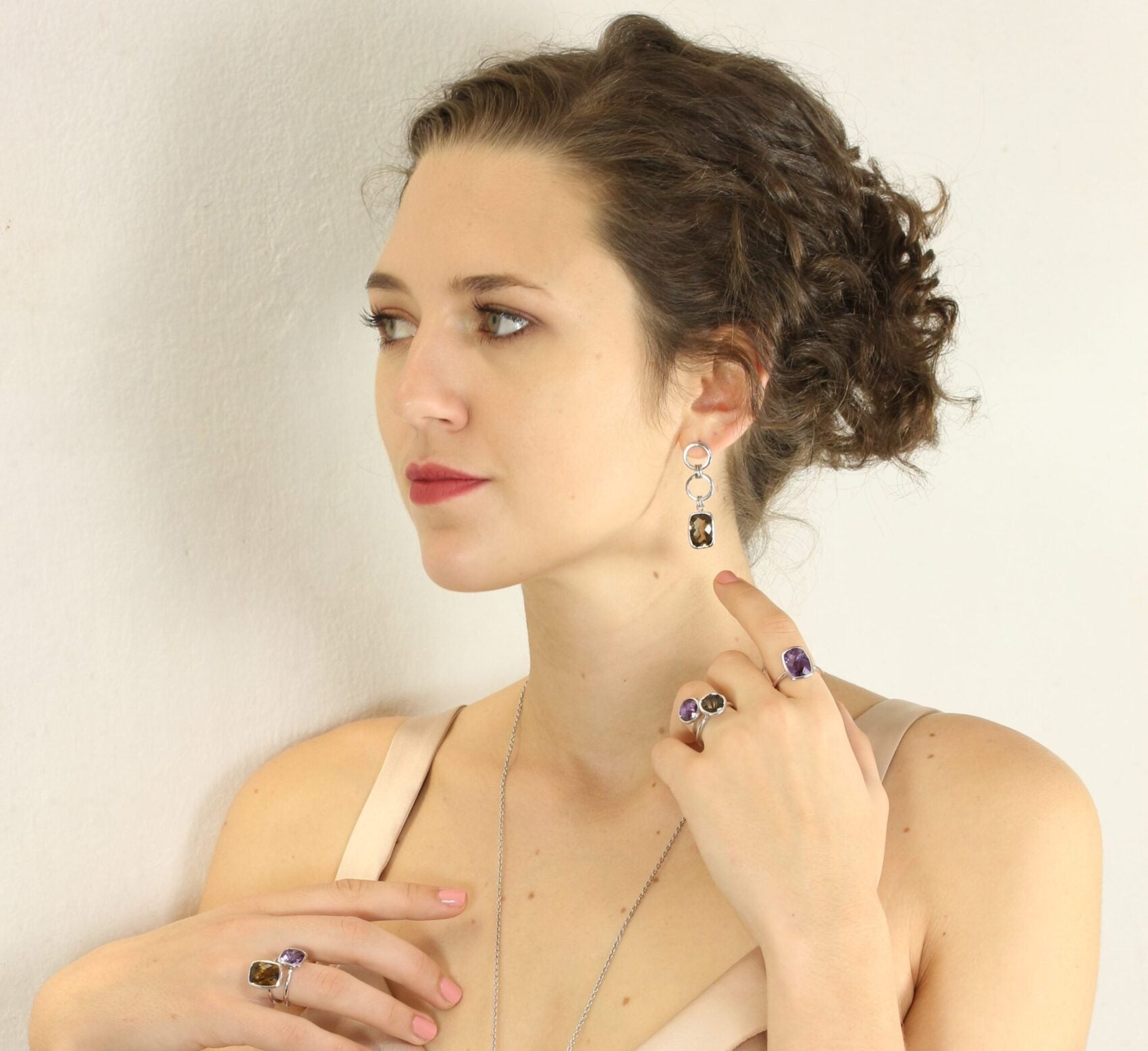 Desert Mirage Amethyst Ring in Sterling Silver