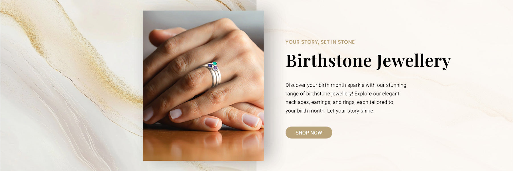 Discover your birth month sparkle with our stunning range of birthstone Jewellery ! Explore our elegant necklace, earrings and rings, each tailored to yur birt