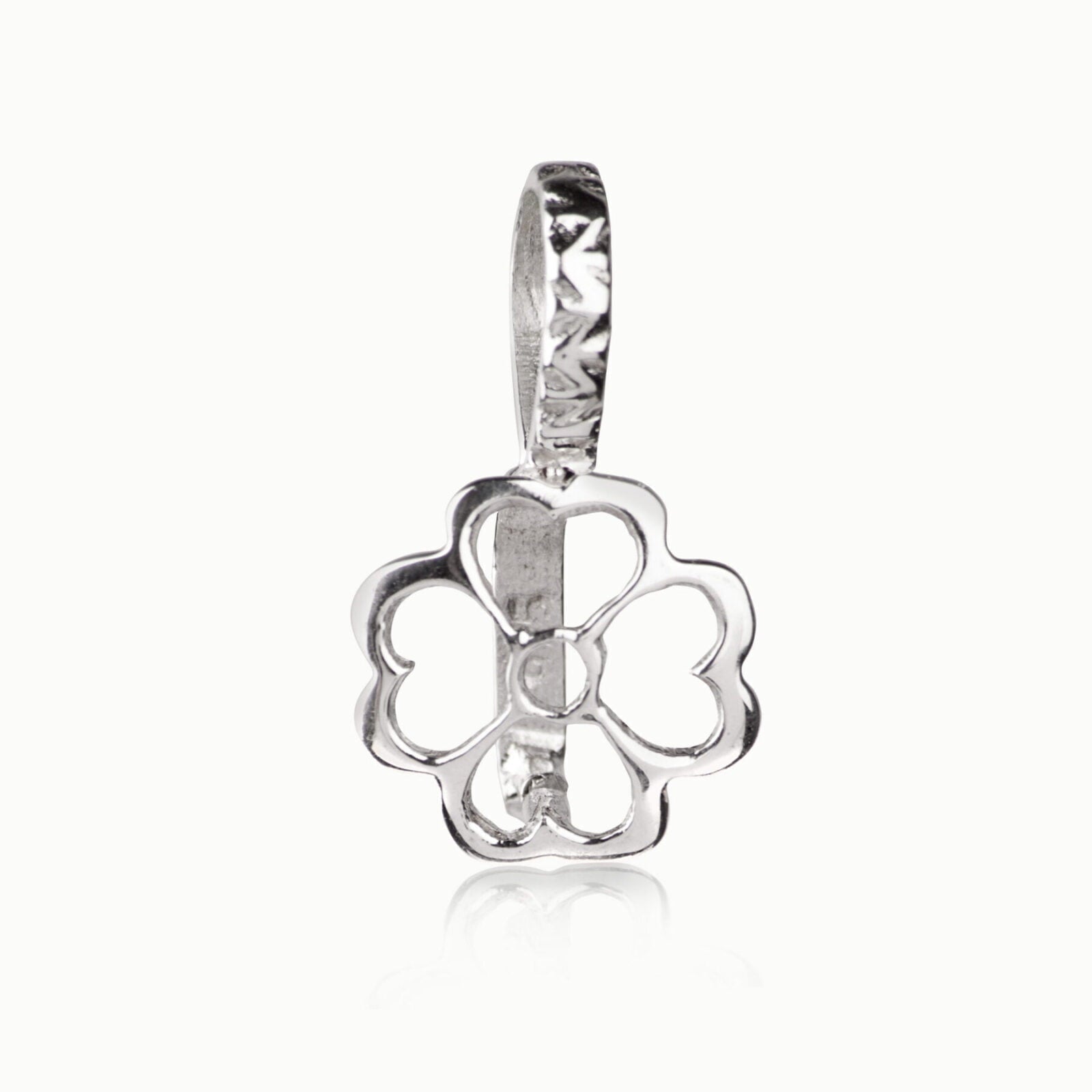 Flower Pendant Pinch Bail in Sterling silver