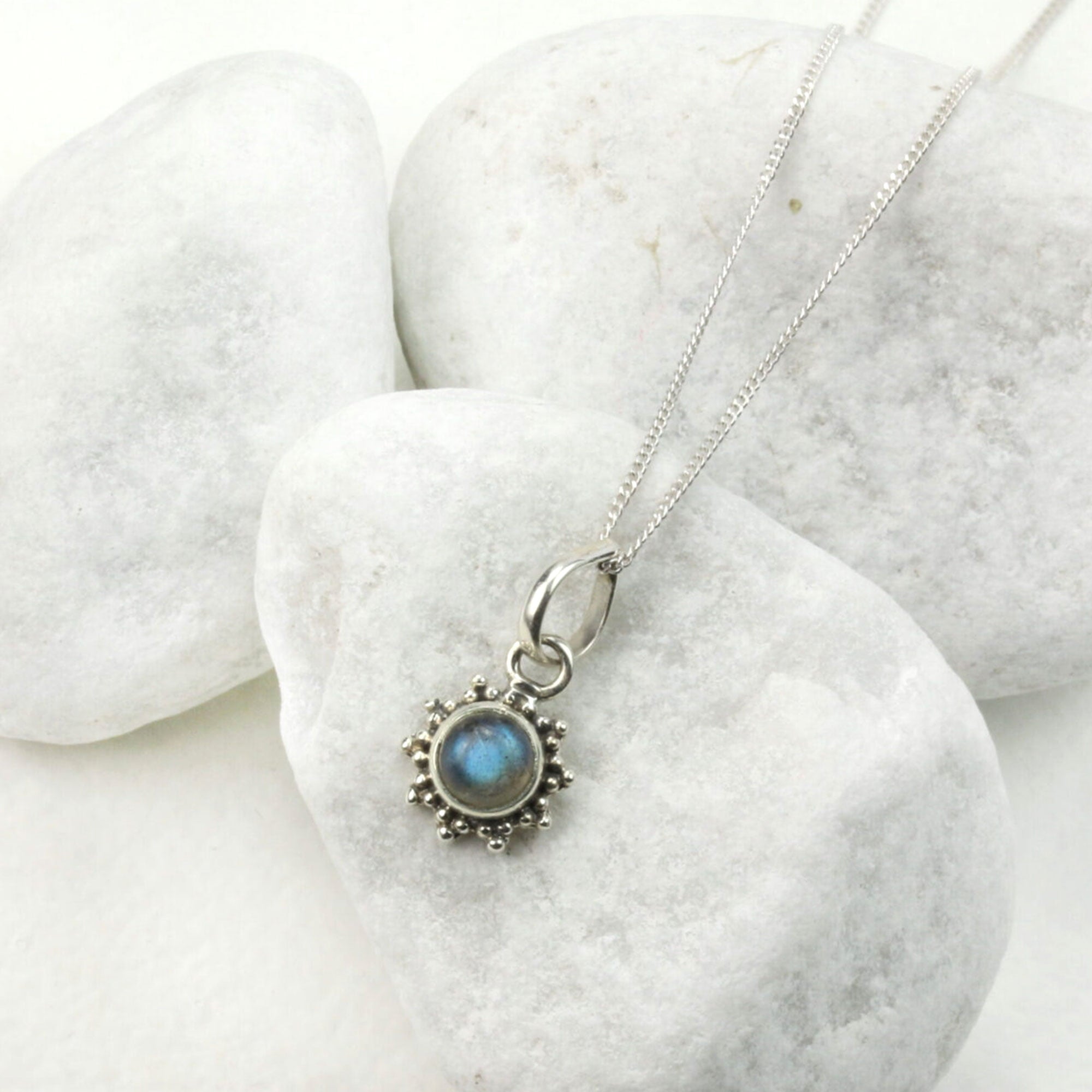 Labradorite Star Motif Jewellery set in 925 Sterling Silver