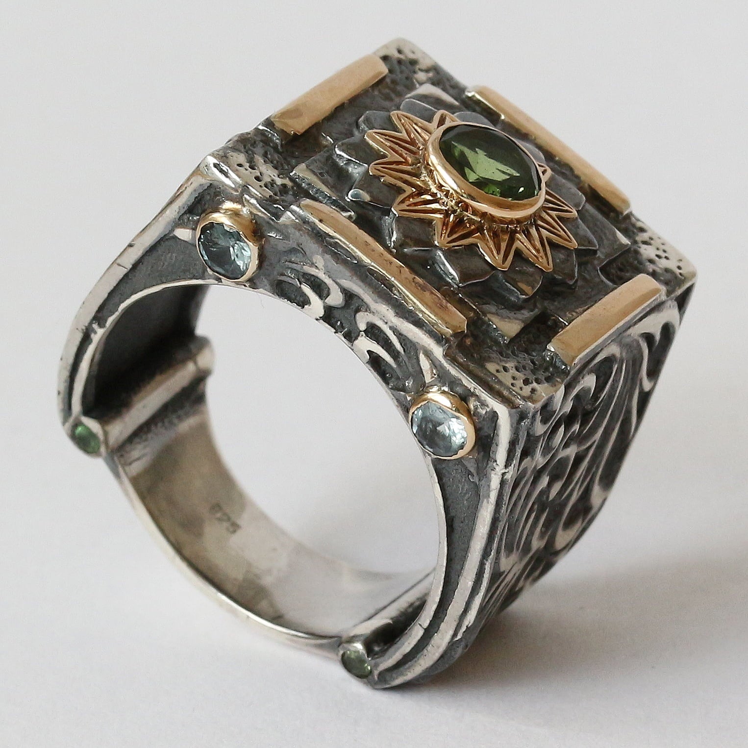 Mystic Evergreen Ring With Tsavorite