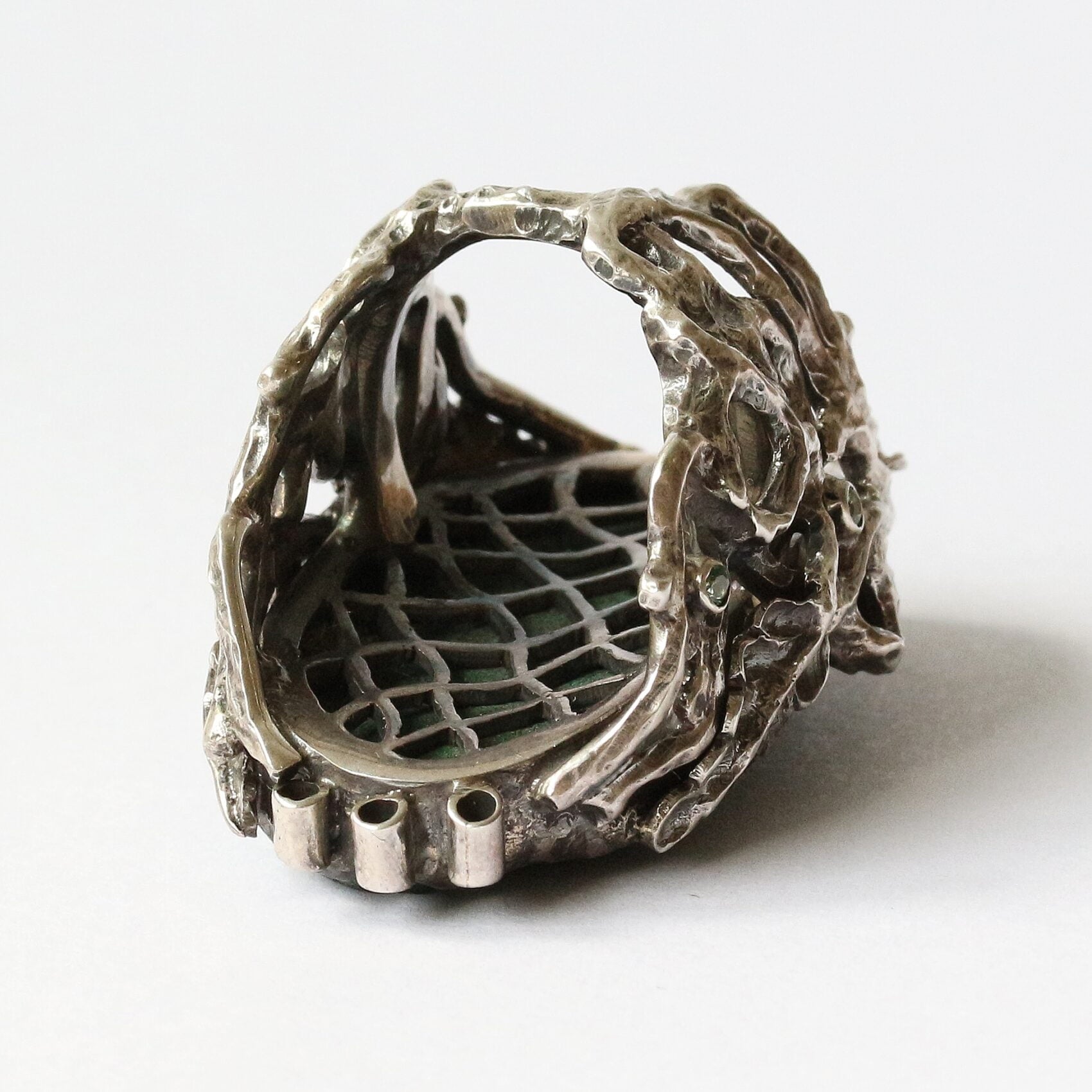 Mystic Green Paradise Ring with Uvarovite